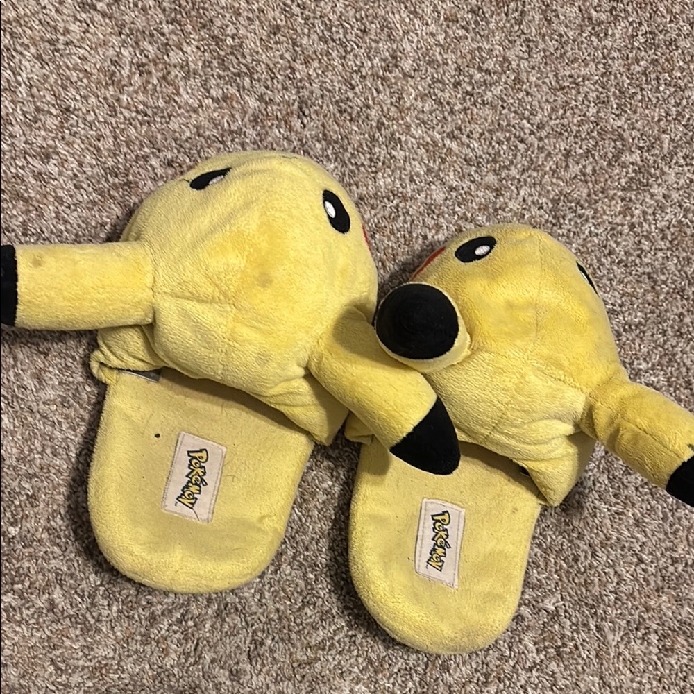 Pikachu Yellow Slippers